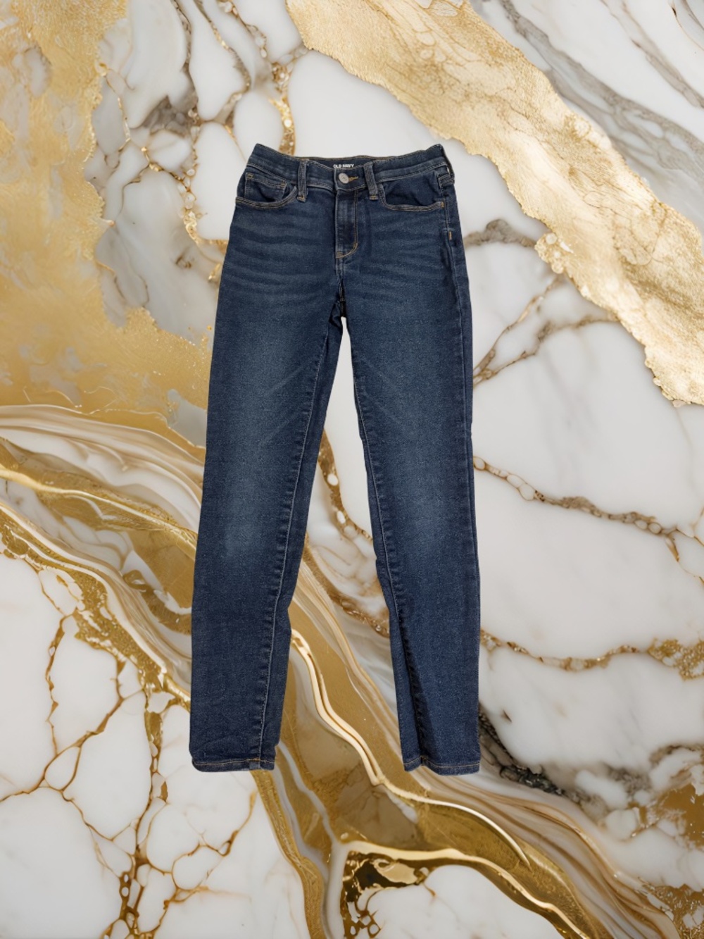 Girls Blue Old Navy High Rise Rockstar Jeggings